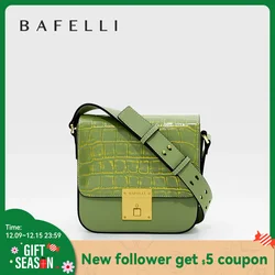 BAFELLI WOMEN BAGS FASHION 2023 LEATHER MINI BOXY BAG CROSSBODY ORIGINAL DESIGNER LUXURY SHOULDER SADDLE MESSENGER FEMALE K GOLD