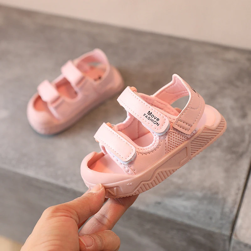 Summer Toddler Sandals Baby Girl Shoes Solid Color Net Cloth Breathable Boys Sneakers Kids Infant Sport Girls Sandals Newborn