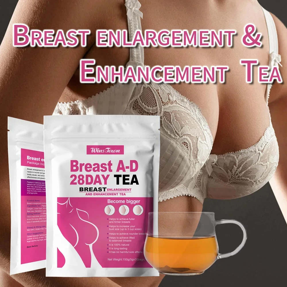 a-d breast 28 day breast enhancement tea breast enlarge big bust enlarging bigger symmetrical perfectly curved naturally plump