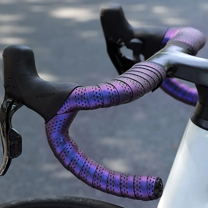 Sangle de guidon de vélo en Silicone, bande antidérapante pour barre de chute de choc, piège d'enveloppe de cyclisme résistant, accessoires de bande de guidon de vélo de route