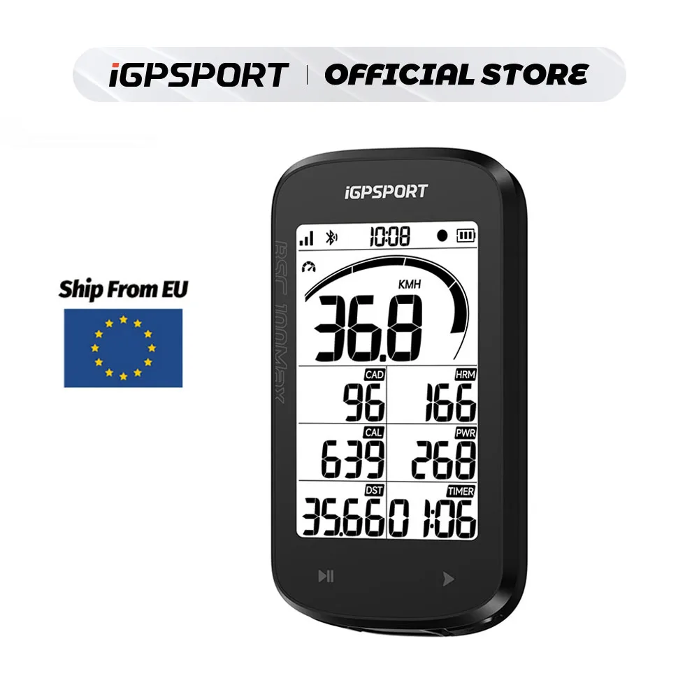 IGPSPORT BSC100Max GPS ordinateur de vélo compteur de vitesse de vélo odomètre sans fil 40 heures d'autonomie de la batterie IPX7 étanche accessoires de cyclisme