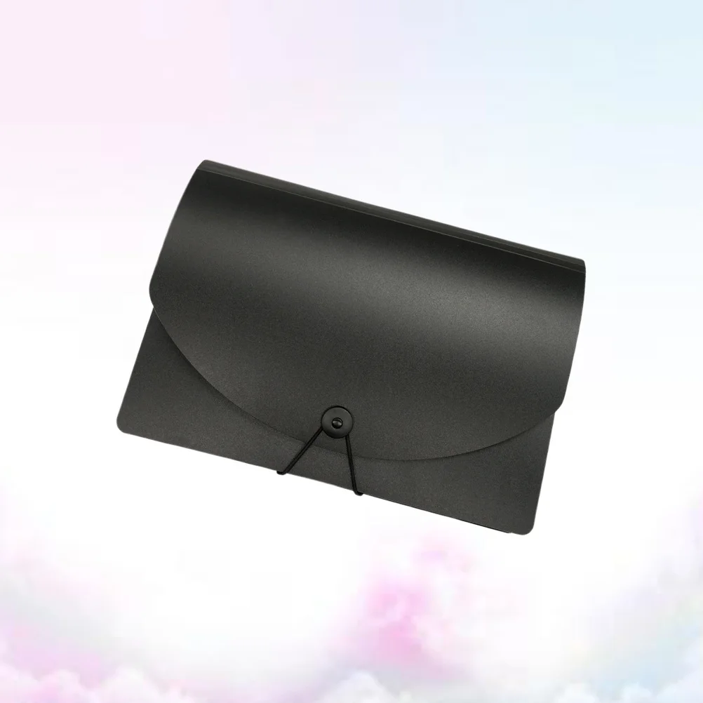 

Portable A4 Plastic File Folder with Lid Lightweight Accordion Folder for Office School Students Teachers White