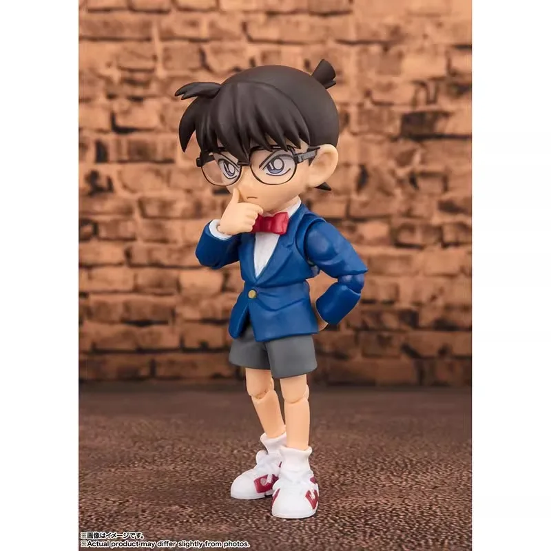 Bandai Detective Conan Figura Anime, Conan Edogawa, Edição de Resolução, Action Figure Original, Brinquedos Infantis, Presente