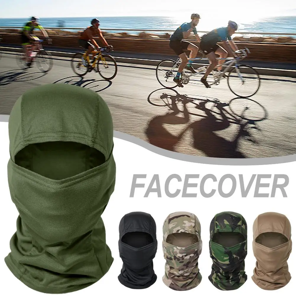 Balaclava Full Face Máscara Capa, Airsoft Caça Chapéu, Cachecol De Camuflagem, Proteção Solar, Cap Ciclismo, Verão