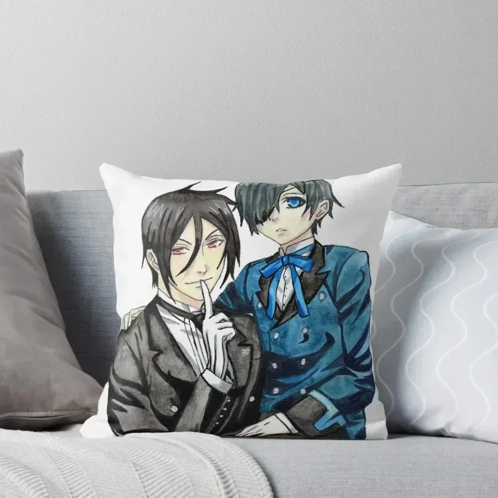 

Black Butler Throw Pillow Cushion Covers For Living Room Custom Cushion Photo Cushions For Sofa pillow