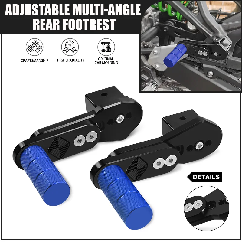 

New For CB750 HORNET 23-24 Motorcycle Adjustable Rear Footrest Pedals Multi-angle Telescopic Rear Passenger Footpeg cb750 hornet