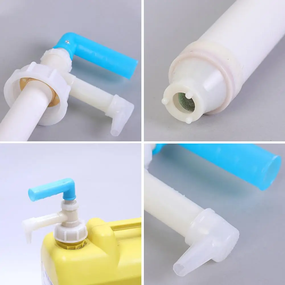 手動式プラスチックオイルポンプ 5.8/8.3cm デュアル内径、軽量燃料/オイル/水移送ポンプ、手動液体吸引ツール