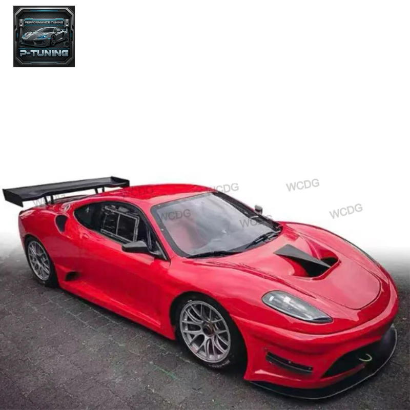 غطاء محرك من ألياف الكربون لـ 2005-2009 فيراري F430 نسخة مسار مطورة غطاء المصد الأمامي غطاء محرك السيارة طقم هيكل السيارة #6