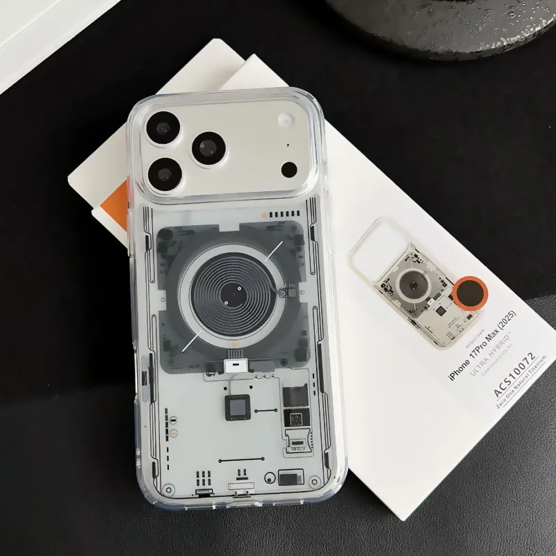 Nowe, magnetyczne etui z zaawansowaną technologią do iPhone 18, 17 Pro Max, 16, 15, 14, 13, 12 – przezroczyste, odporne na wstrząsy, kompatybilne z MagSafe. — zdjęcie produktu 4