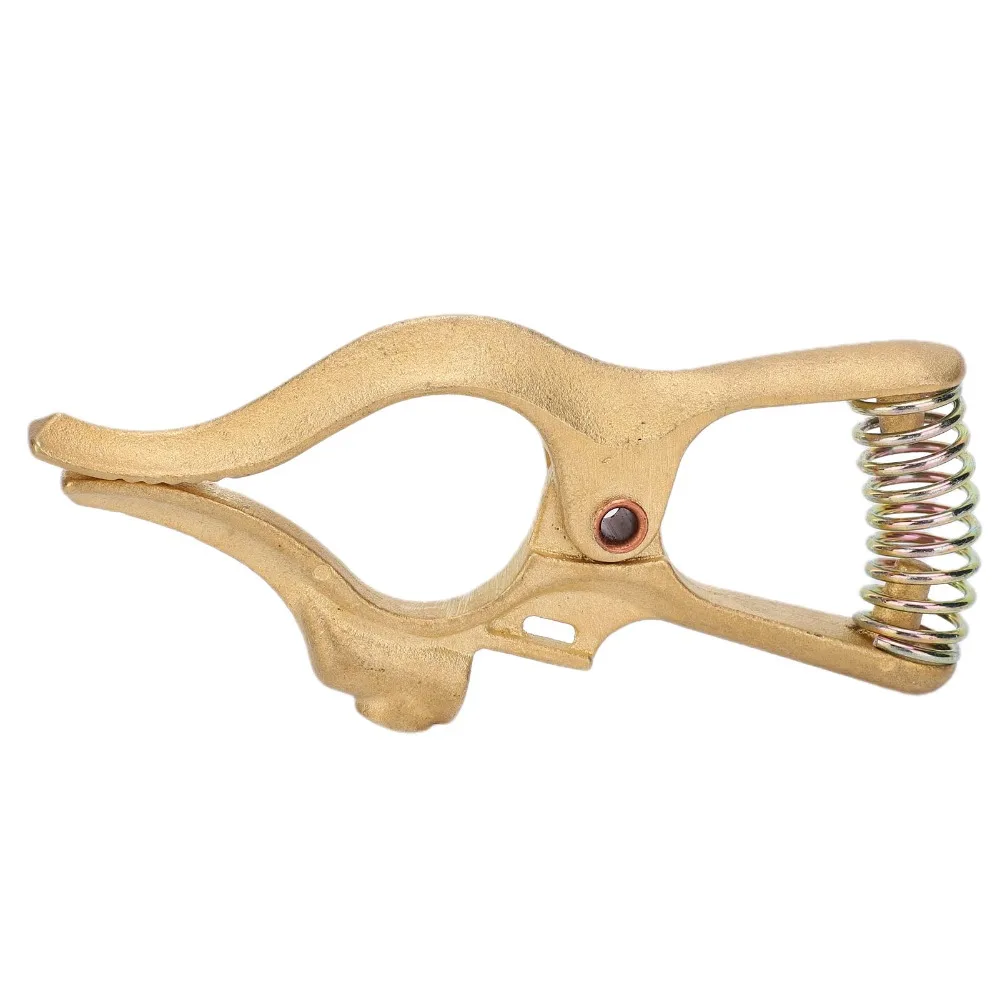 Manual 300A Ground Clamp Smooth Surface Brass Welding Ground Clamp Jaw Opening T-Style Design Earth Clamp For Car Welding