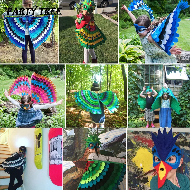 

Креативный костюм Peaco Wings, карнавальный костюм на Хэллоуин, Faionable Fem, футболка из полиэстера