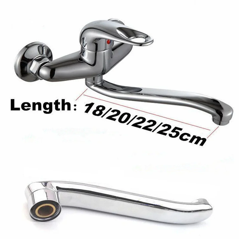 1PCS Stainless Steel Faucet Pipe Basin Water Tap Spout extension Tube Sink Outlet Tube Bathroom Kitchen Faucet Replacement Parts