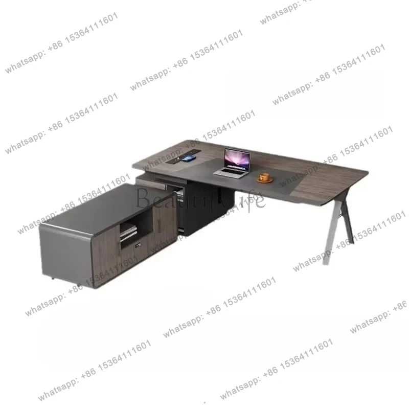 Factory Direct Boss table paint manager table office chair combination modern supervisor   big class table office president