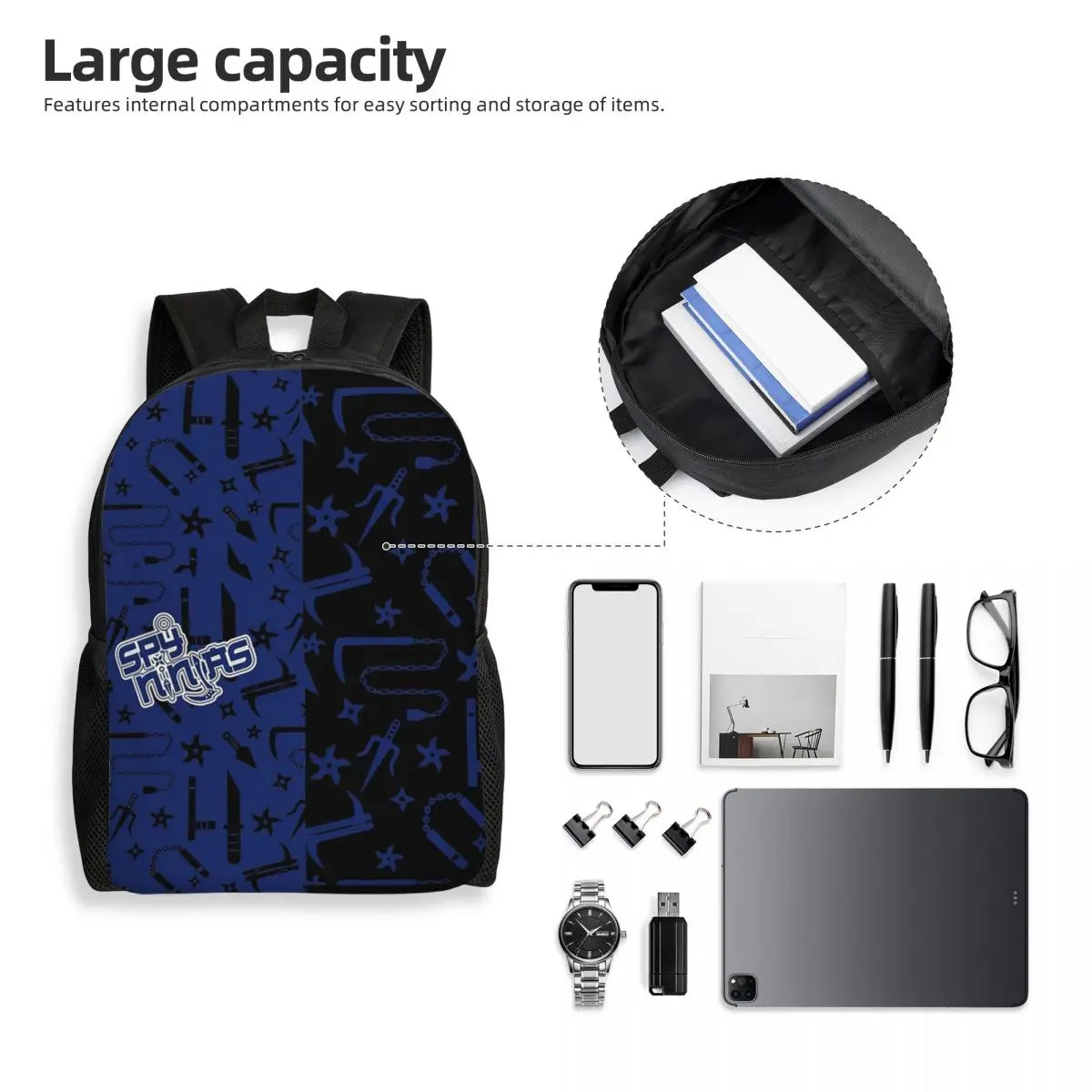 

Fantastic Spy Ninja Backpack Student Boys Girls BookBag School Bag Laptop Shoulder Bags