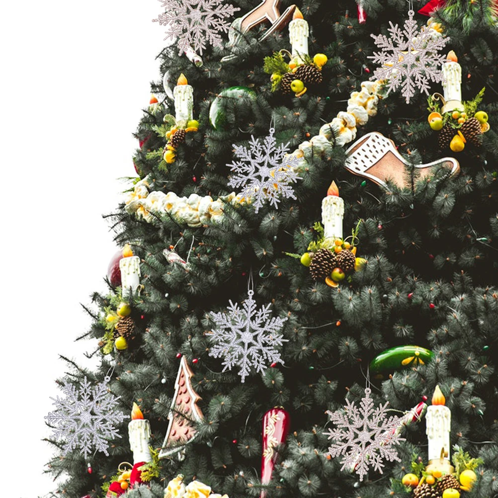 

Ornament Snowflake Decoration Ornaments for Christmas Tree Holiday Decorations Small Winter