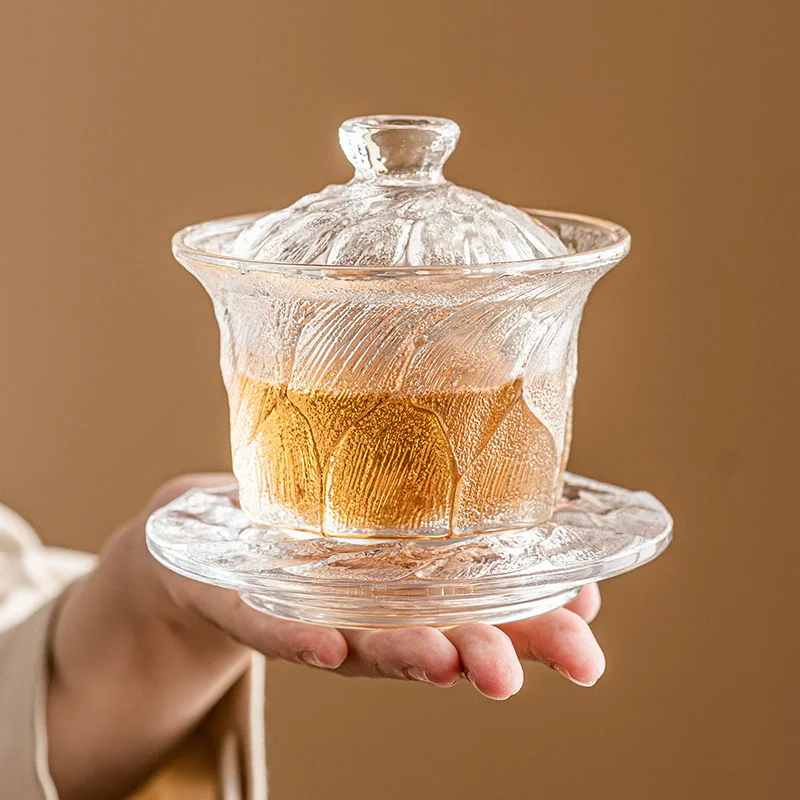 

Creative Cocktail Glasses Cups With Lid Japanese Style Kung Fu Glass Tea Cup Cold Brew Wine Glass Set Bar Kitchen Tools