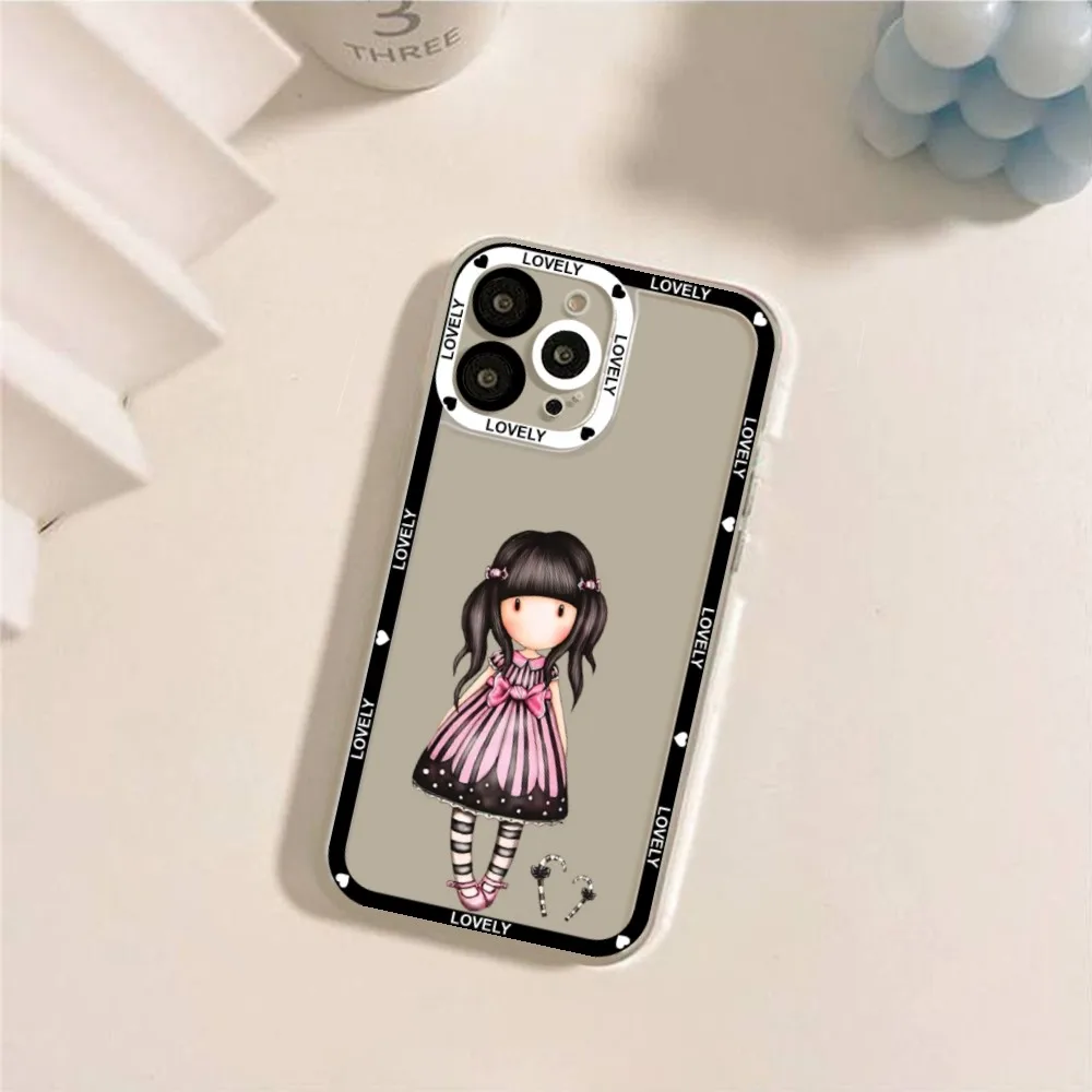 Lovely Santoro Gorjuss Phone Case For IPhone 11 12 13 Mini Pro Max 14 Pro Max Iphone15 15promax Case Shell Funda Cover