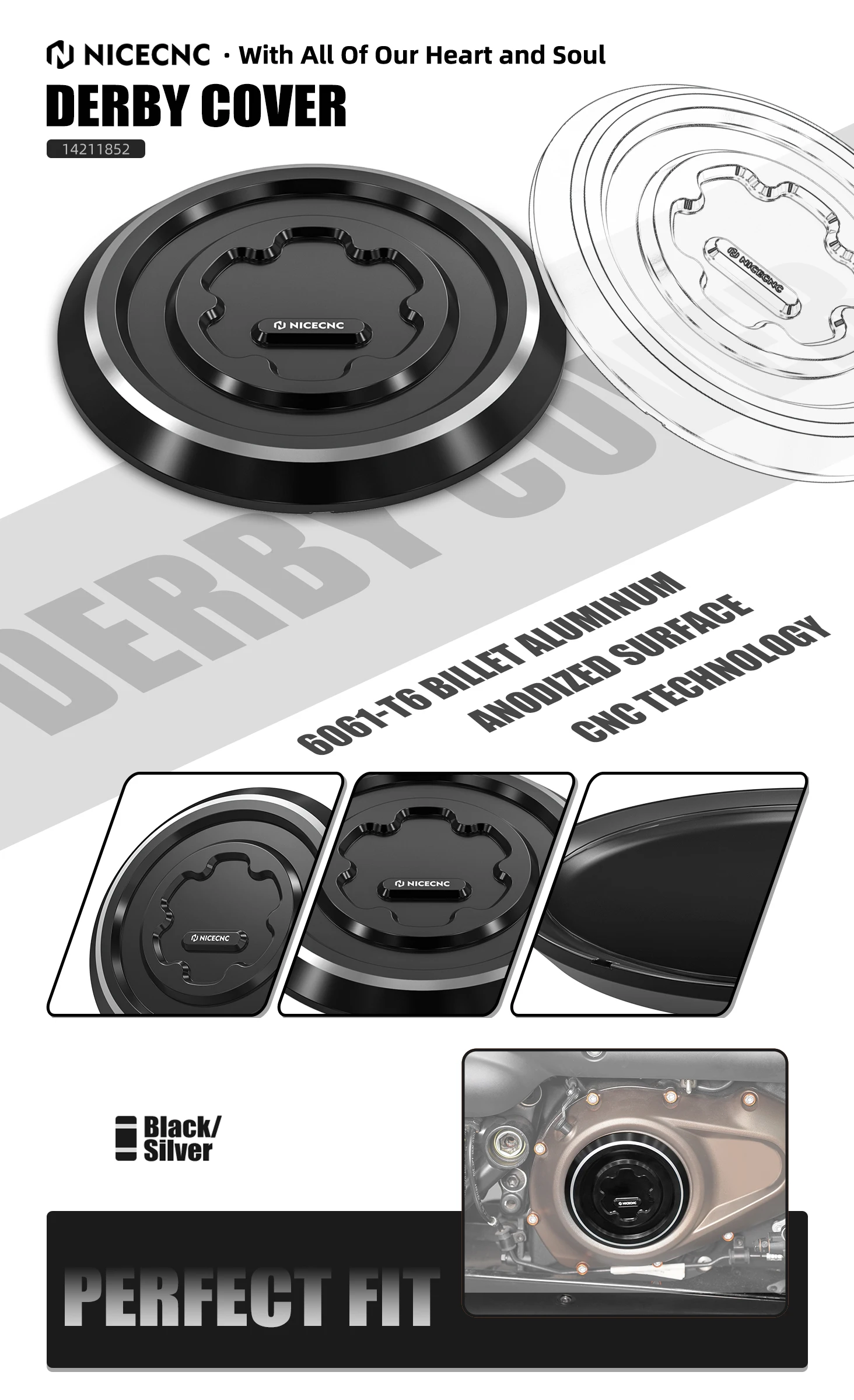 Für Harley Sportster S RH1250S 2021-2024 Seitliche Kupplungsabdeckung Lichtmaschinenabdeckung Pan America 1250 RA1250 Nightster RH975 2023-24 – Detail 1