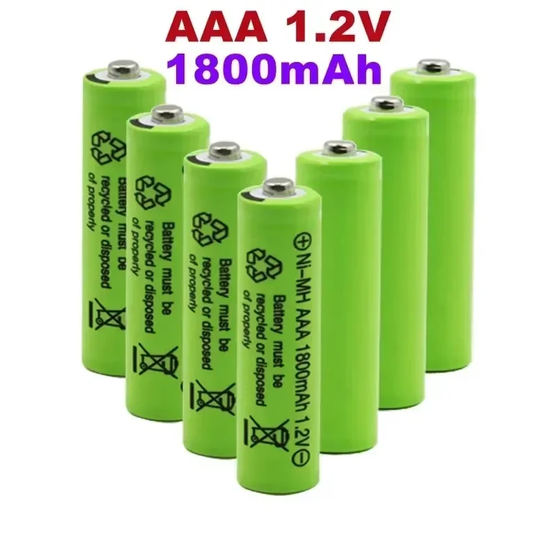 

1~20PCS 100% Original AAA 1800 mAh 1.2 V Quality rechargeable battery AAA 1800 mAh Ni-MH rechargeable 1.2 V 3A battery