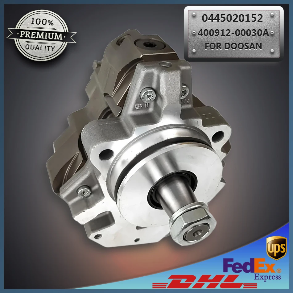 

High Pressure Fuel Pump 0445020152 400912-00030A Common Rail Injection Pump for Doosan Excavator DX140W-3 DX160LC-3