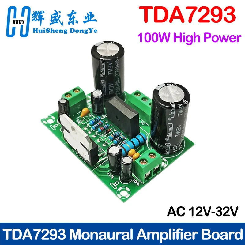 TDA7294 Digital Power Amplifier Board 100W High Power Dual 12-32V Single Channel Audio Amplifier Module For DIY Speaker
