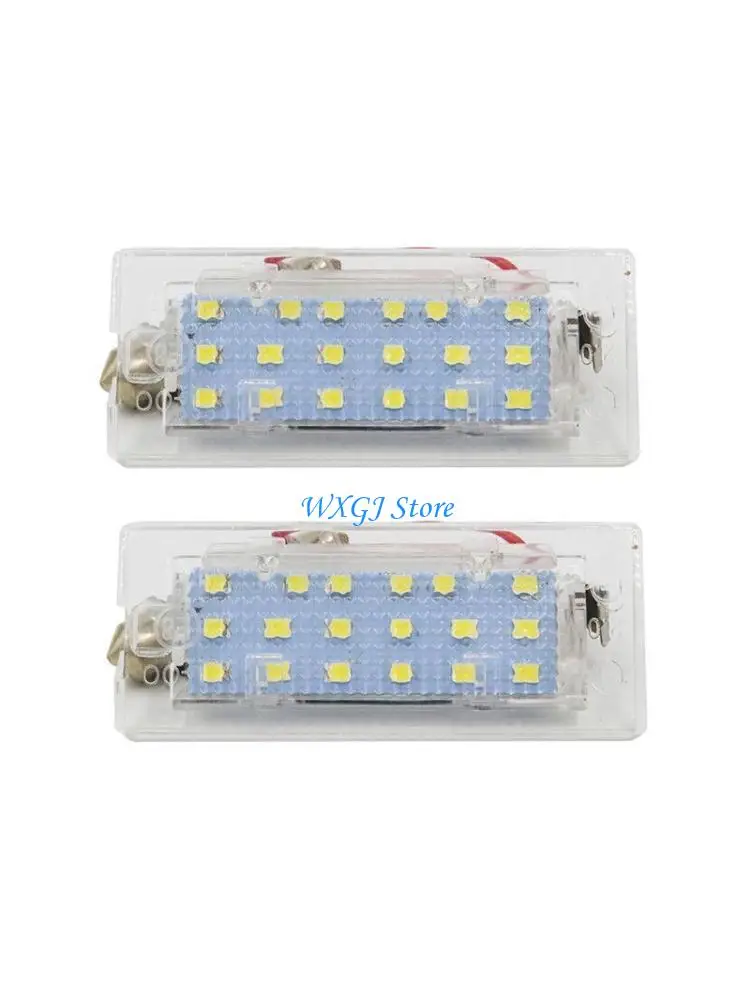 

37JE 2 шт., простая установка, освещение номерного знака автомобиля, светодиодная лампа, подходит для E53 E83