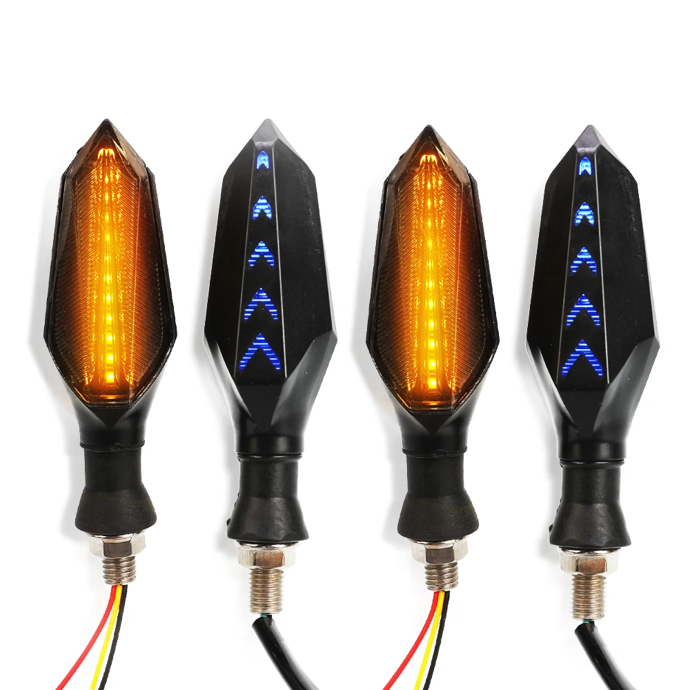 Motorcycle LED Turn Signal Lights Amber Lamp Left Right Signals For Suzuki GSXR GSX-R 600 750 1000 K1 K2 K3 K4 K5 K6 K7 K8 K9