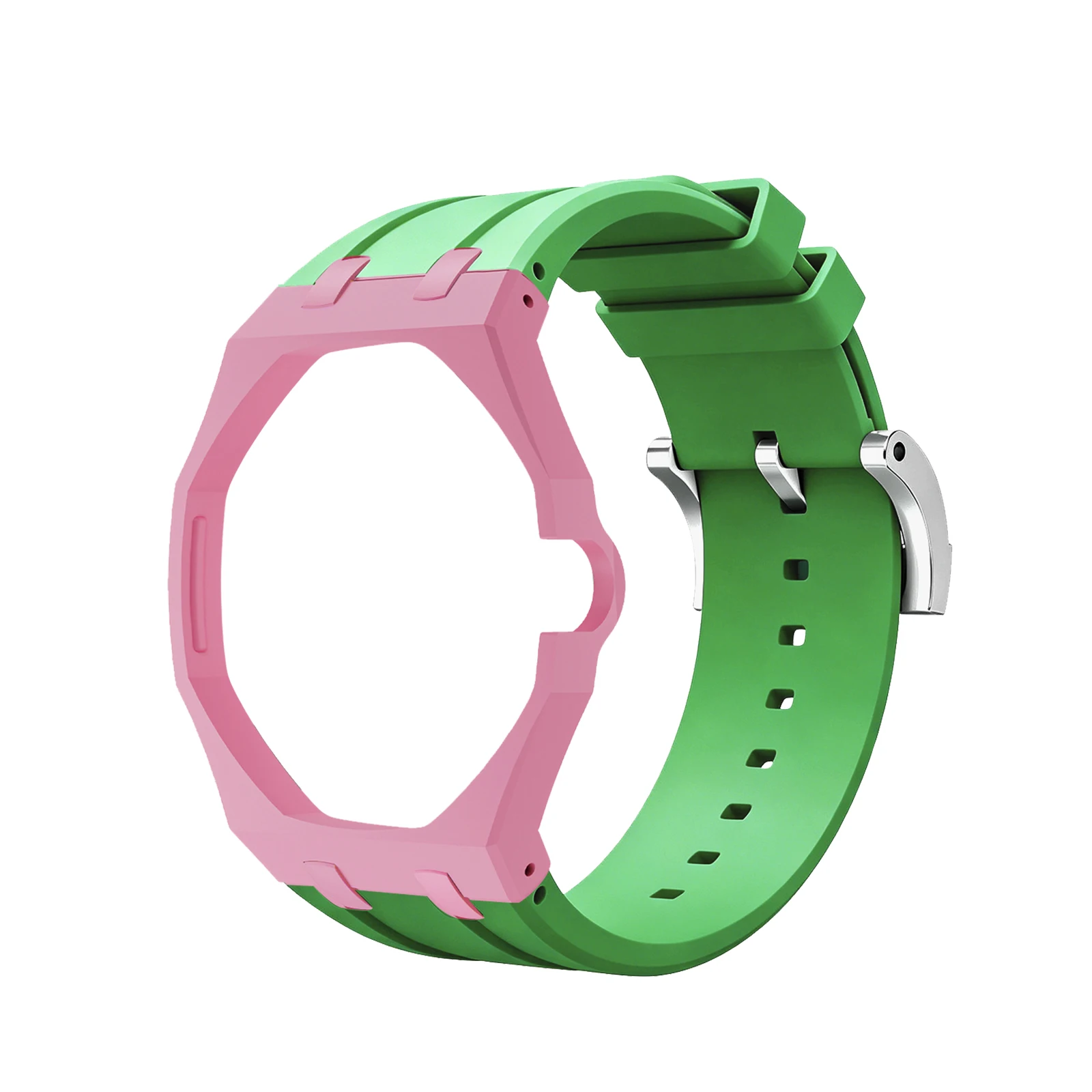 Adjustable Sport Watch Strap for X APRoyal Pop Bio‑Ceramic Silicone Integrated Watch Straps Set for Women Men