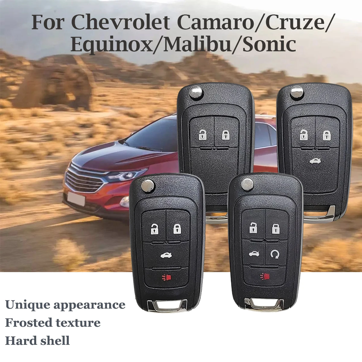 Flip Folding Remote Auto Schlüssel Shell Für Chevrolet Cruze Epica Lova Camaro Impala 2/3/4/5 Tasten HU100 Blade2028