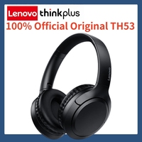 100% Lenovo Official Genuine Thinkplus TH53 Wireless Headphones Bluetooth 5.4 HiFi Stereo 22H Long Battery Life Gaming Headset