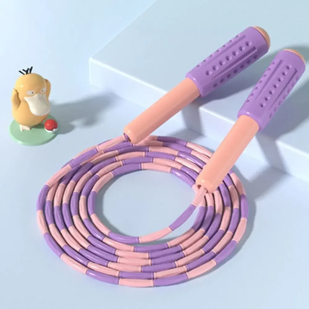 معدات الصالة الرياضية الخيزران المشتركة سباق الانتقال حبل 2.8 متر المضادة للانزلاق امتحان القفز حبل دائم المهنية الرياضة حبل ممارسة