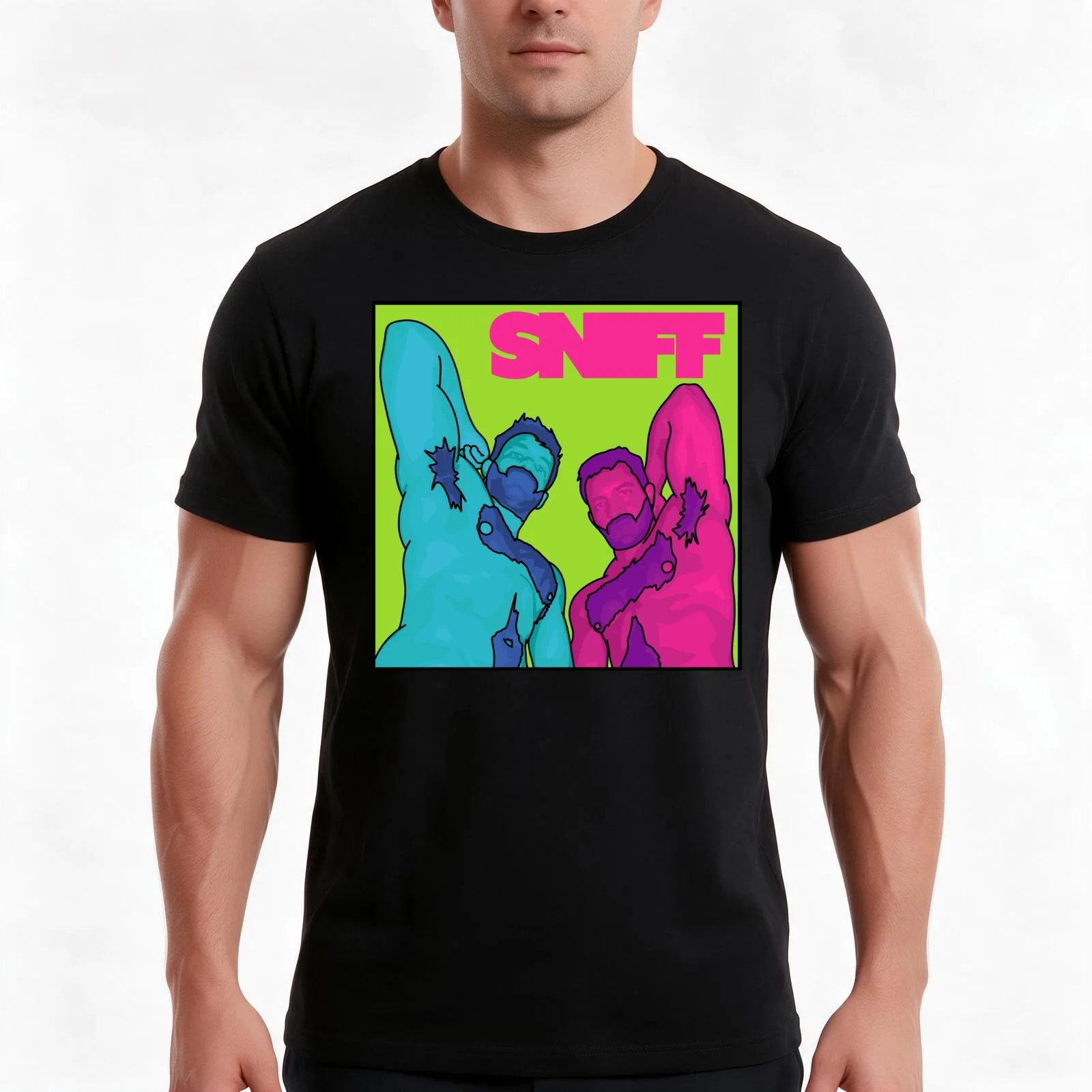 SNIFF T-Shirt, Summer Casual Cotton Tee, Oversized Streetwear Tops, Vintage Graphic Print, Loose Fit Short Sleeve, 100% Cotton