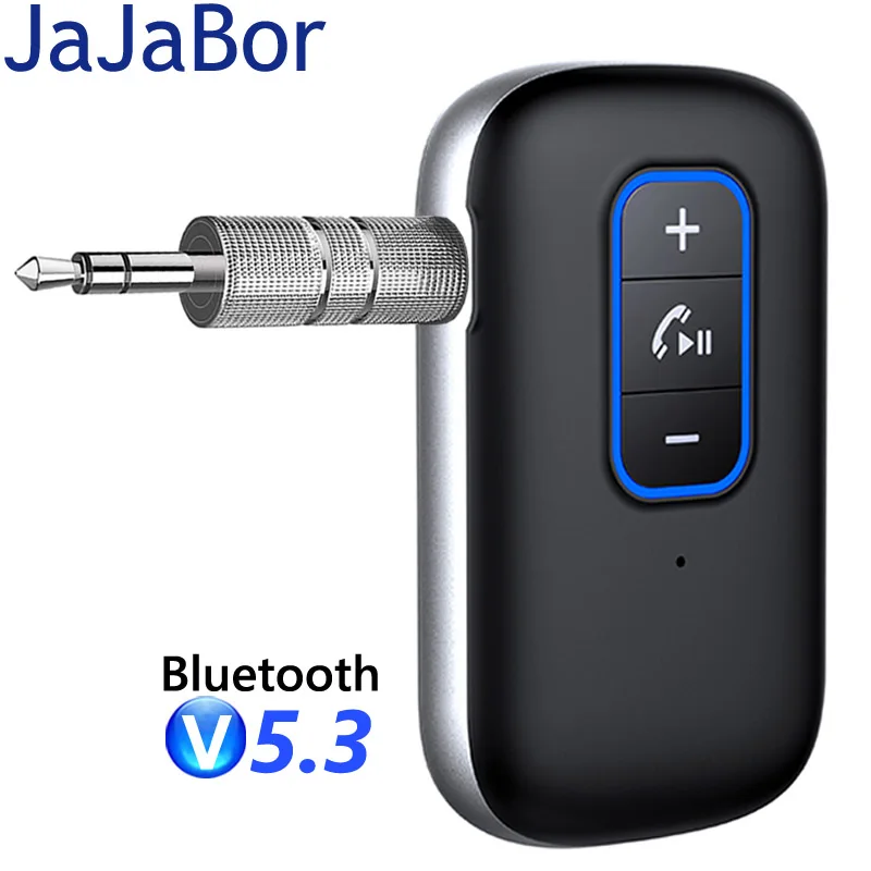 

JaJaBor Wireless Handsfree Car Kit 3.5mm AUX Audio Adapter Stereo Music Mp3 Player Car Bluetooth 5.0 Receiver