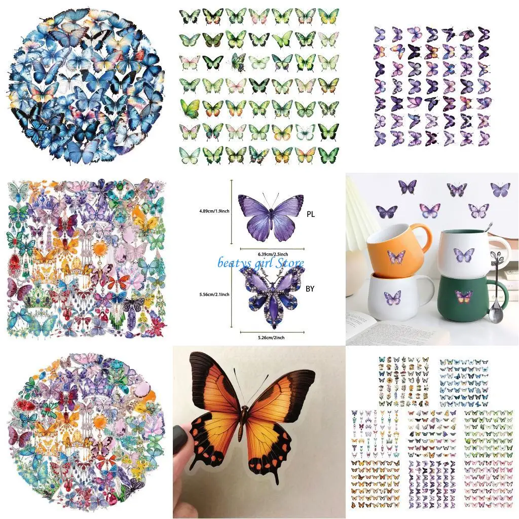 

C7AB Sticker Booklet, Artistic Decorative Sticker for Scrapbooking, Journaling, Art Craft, Album, Bullets Journaling, Journal