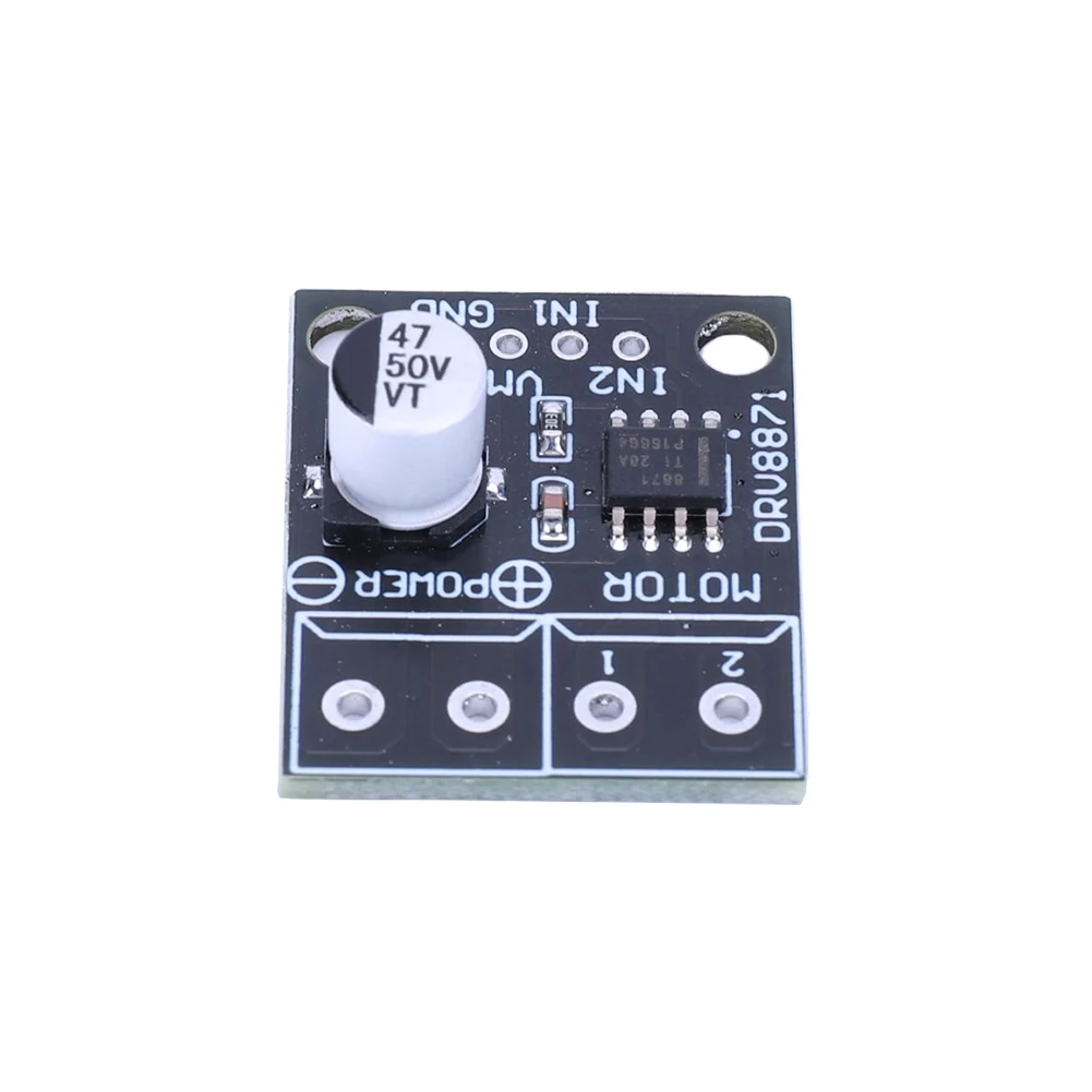 DRV8871 H-Bridge Brushed DC Motor Driver Board 6.5V- 45V 3.6A Current Sense PWM Control for Arduino