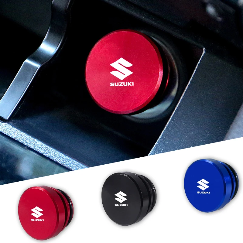 Car Metal Cigarette Lighter Button Cap Dustproof Cover Socket For Suzuki Grand Swift Jimny Vitara Baleno SX4 Alto Auto Accessory