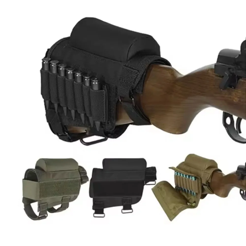 Tactical Shotgun Holster Tactical Ammo Pouch Outdoor Cheek Rest Bag One Bag Multiple Uses With A Hook-And-Loop Fastener