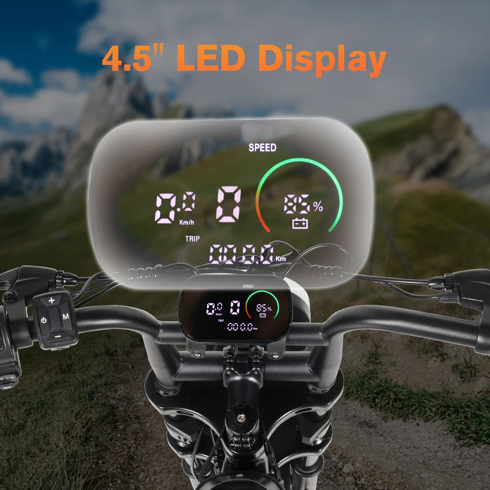 16x4.0 Electric Bike for Adults 1000W Motor Peak, 48V 15.6Ah Removable Battery, 29MPH Fat Tire Off Road Ebike, Up to 65KM Range Bodywel M16PRO image 7