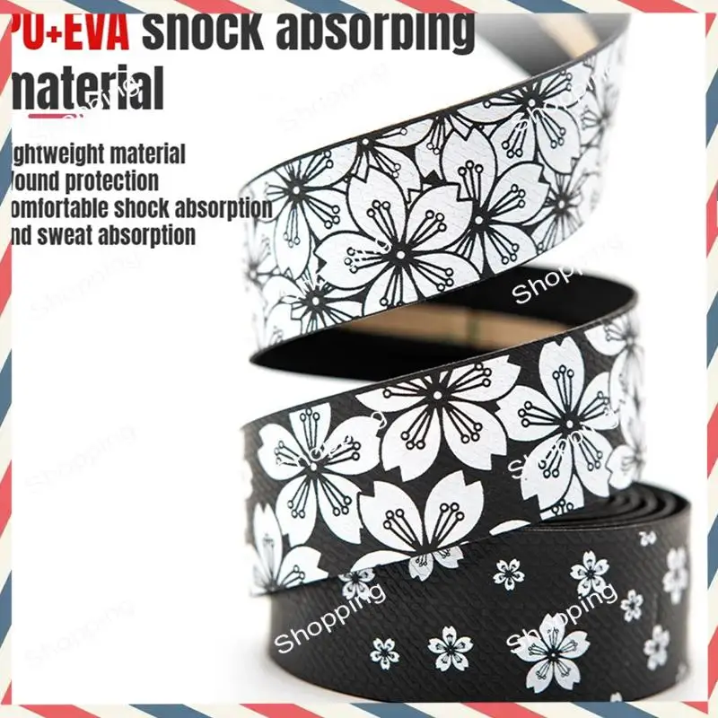 

A44M Bike Bar Tape Sakura-Pattern Road Bicycle Handlebar Cover Bike Handles Strap Anti Slip Shock Handles Tape