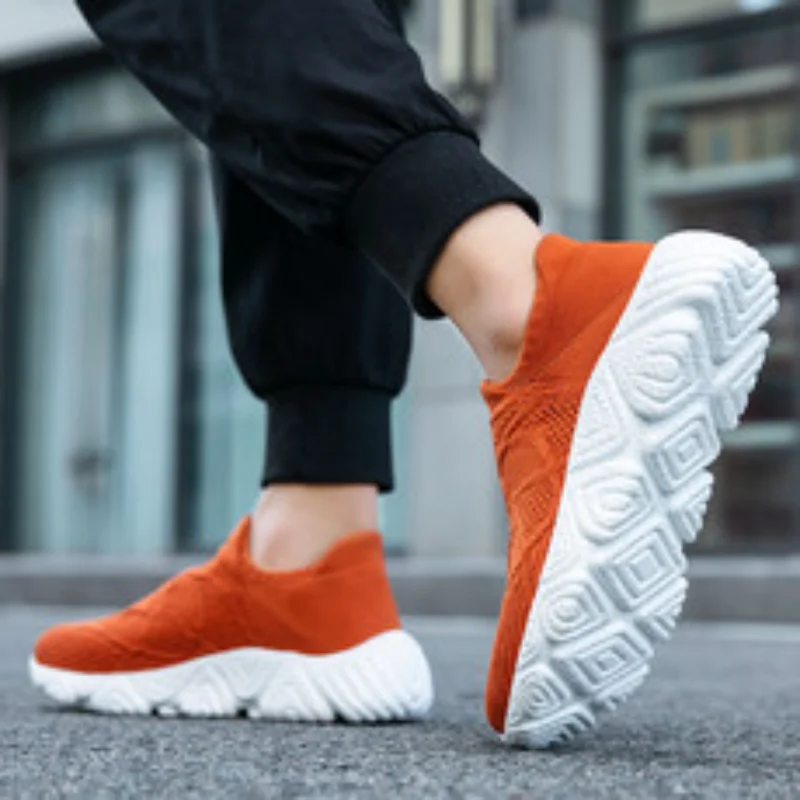 Lightweight Comfortable Shoes for Men Summer Sneakers Casual Socks Shoes Black Driving Shoes Male Zapatillas احذية رياضة رجالي