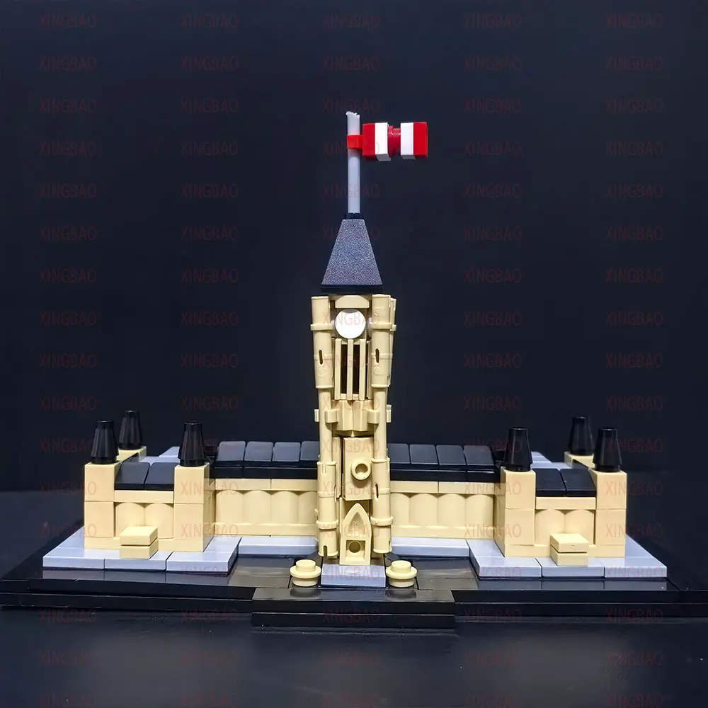 MOC The Canadian Parliament Building Building Blocks Toy Diy Assemble Bricks Architecture Series Display Collection Toys Gifts