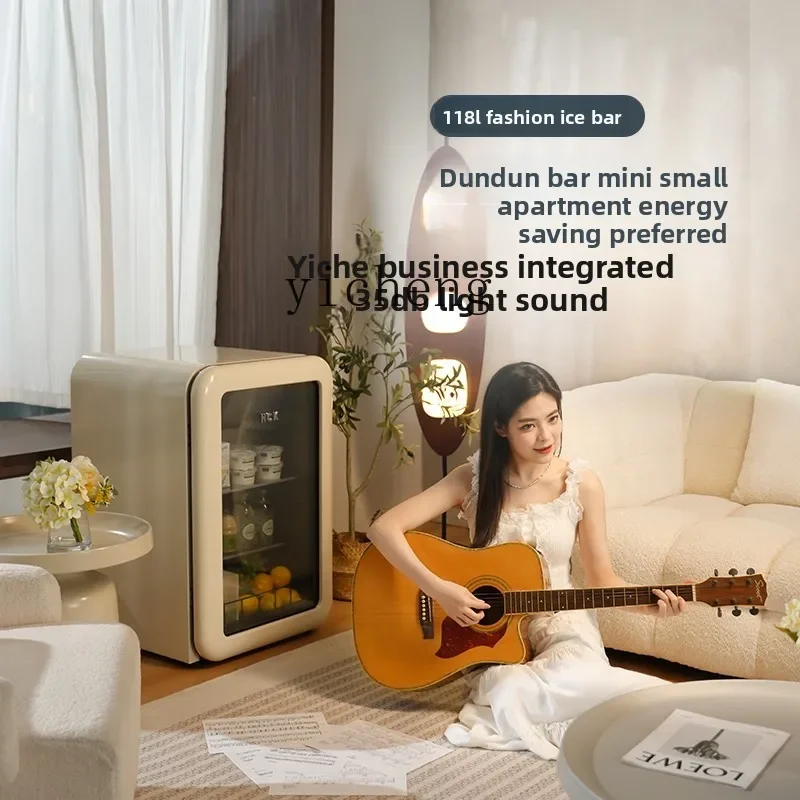 C20 Mini Ice Bar Freezer Freezer Household Living Room Tea Crisper Beverage Refrigerator
