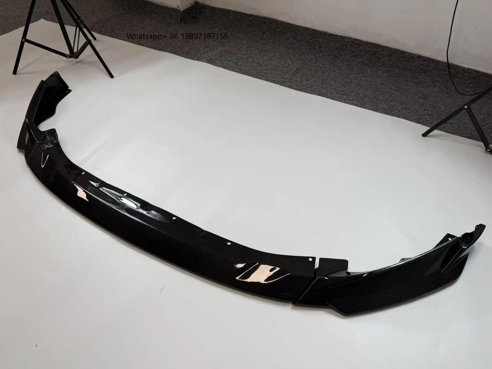 

High Quality Dry Carbon Fiber R44 SP2 Style Front Lip for M3 G80 G81 M4 G82 G83 Dry Carbon Fiber Front Bumper Splitter Perfect