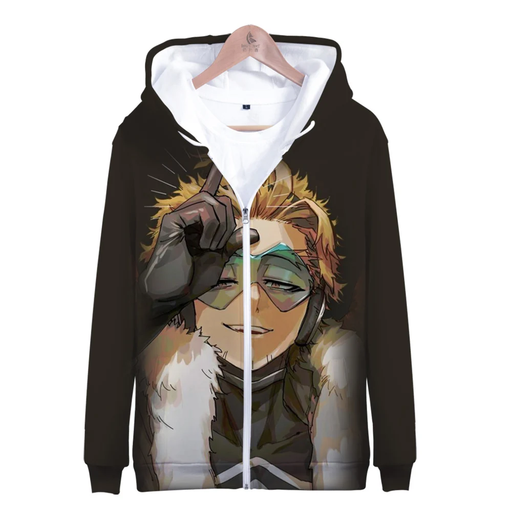 

Hot SaleTAnime akami Keigo Cartoon CooL New Casual Fashion Zipper Hooded Men's Sweatshirt Zip-up High Street 3D Popular Casual