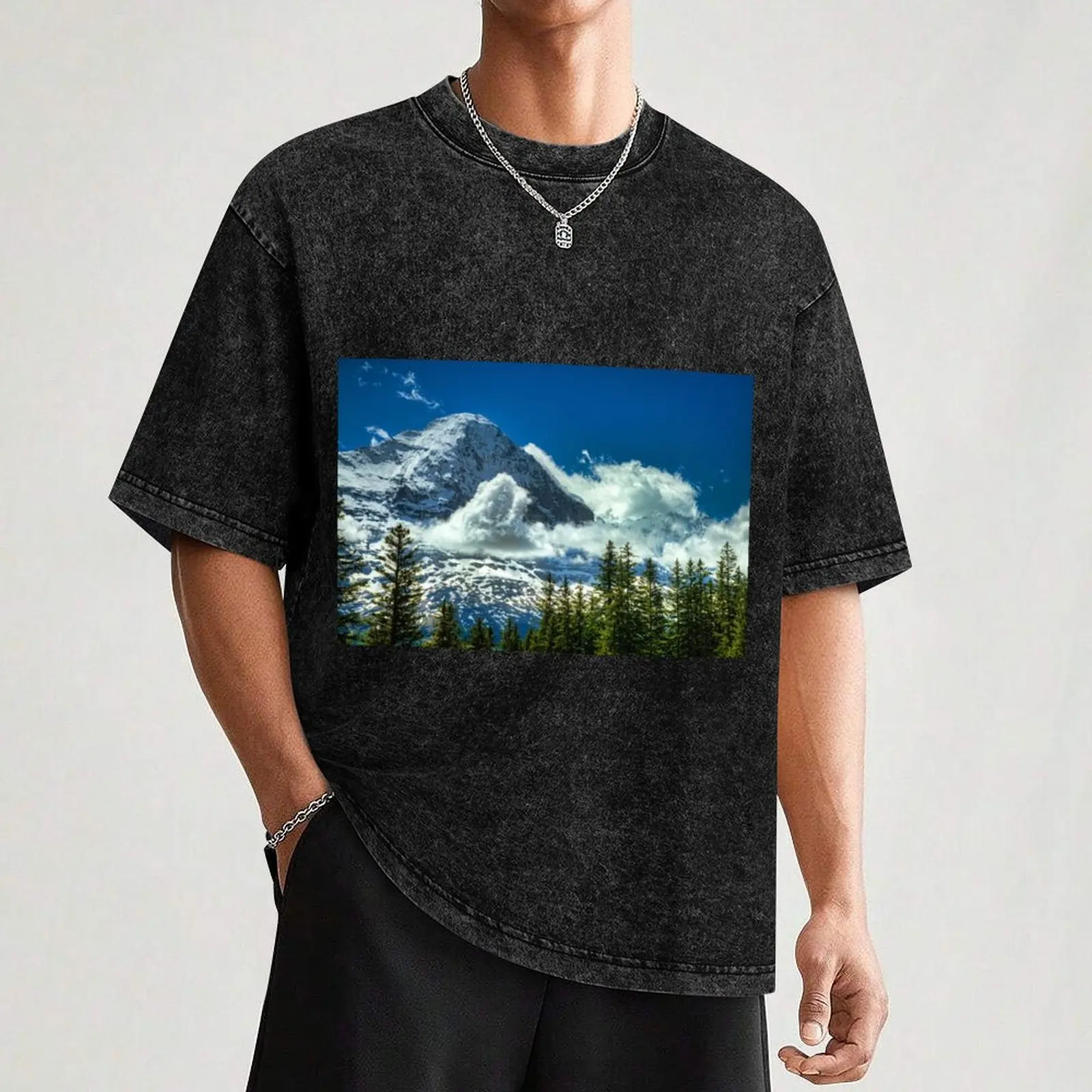 T-shirt North Face of the Eiger blacks basket graphic tees magliette grafiche da uomo anime