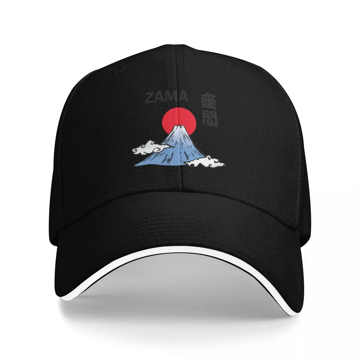 

ZAMA in Kanji with Mt. Fuji and Rising Sun Baseball Cap party Hat Custom Cap New In Hat Golf Wear Male Women's