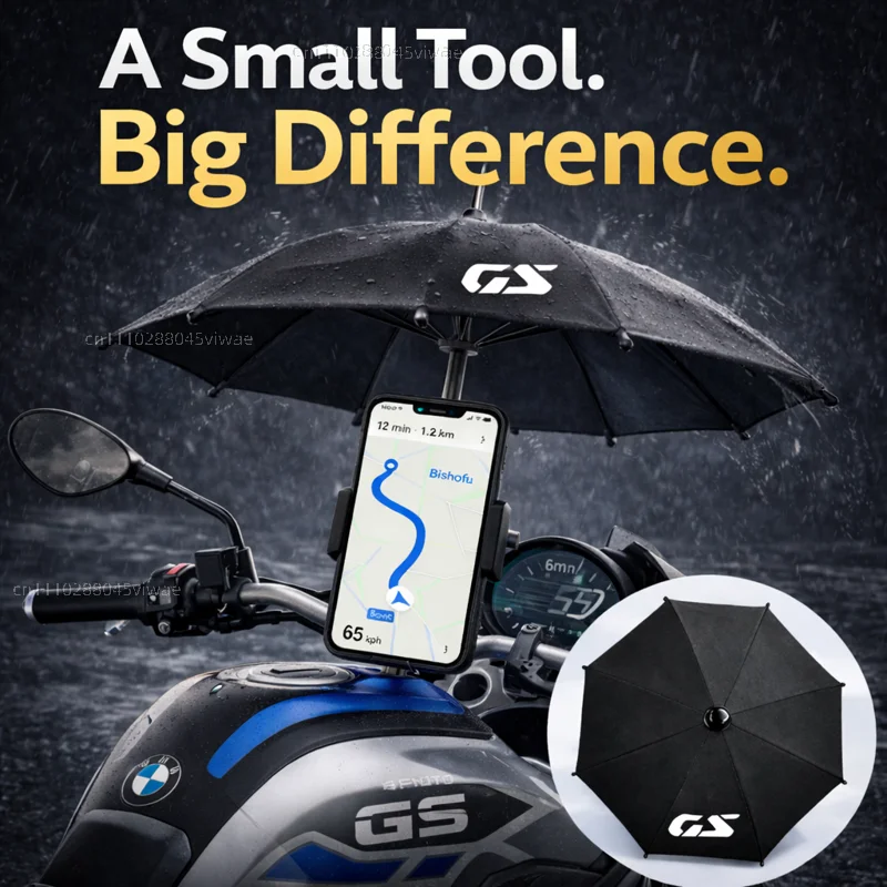 

Держатель для телефона и зонта для мотоцикла BMW GS, водонепроницаемый, с защитой от солнца и бликов, крепление на руль для GPS-навигатора