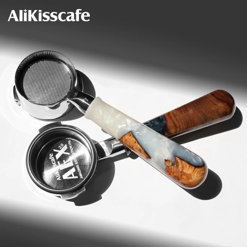 AliKisscafe Coffee Portafilter 58mm For E61 Gaggia Nuova Hibrew Breville 9series Cyrus Handle Espresso Accessories Barista Tools