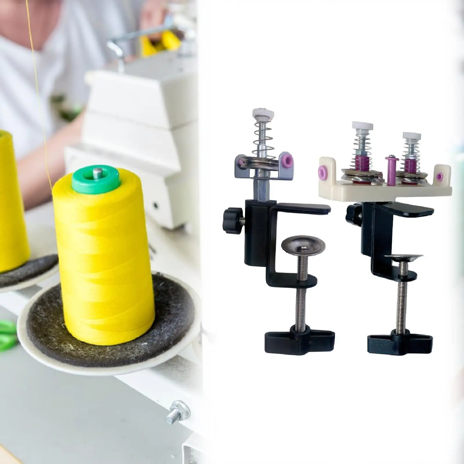 

Yarn Guide Loom Tensioner Adjustable Winder Machine for Crochet Knitting and Thread Crafting Tools