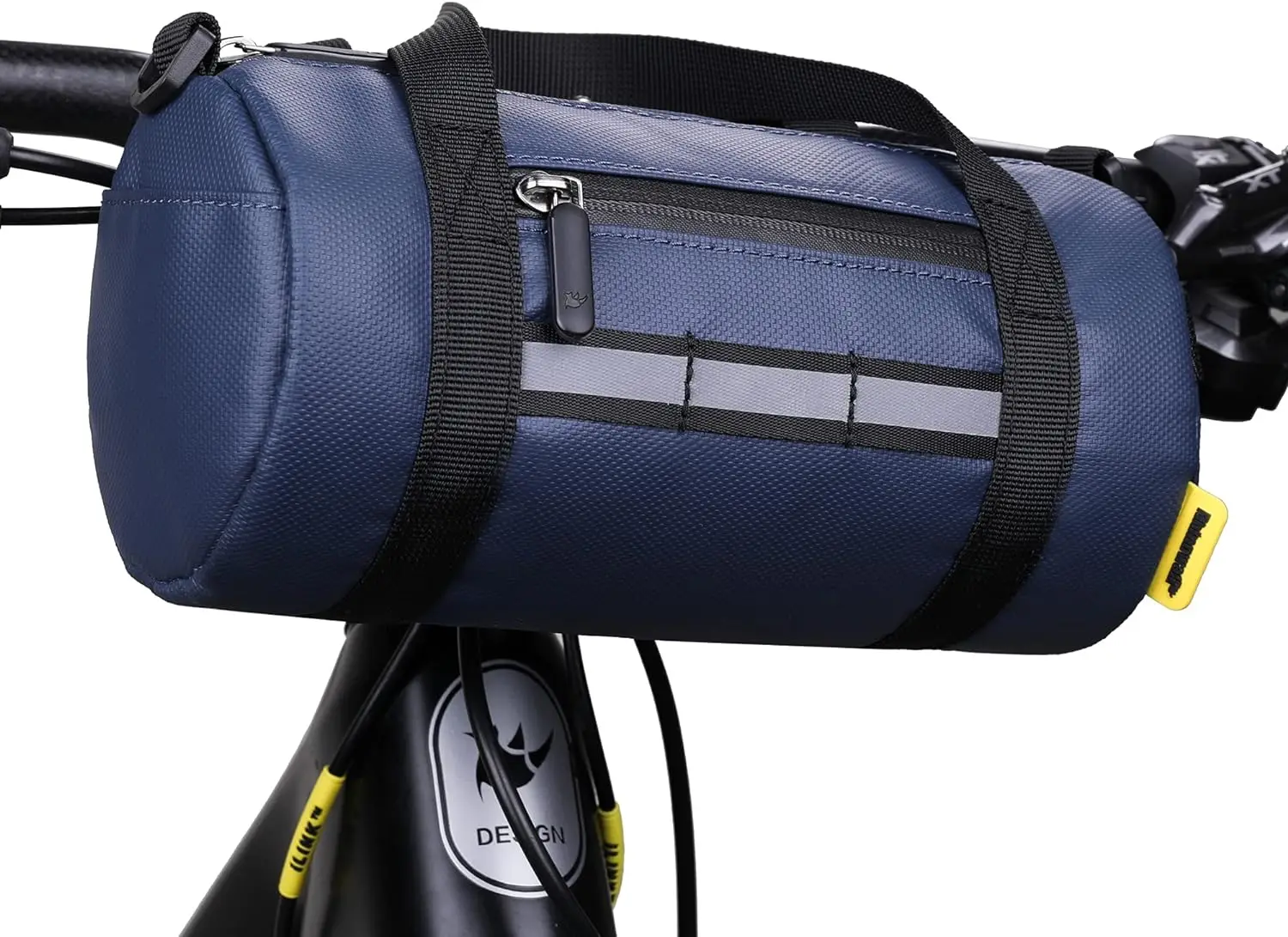 

Bicycle Handlebar Roll Bag Pack Cyling Front Storage Bag Bicycle Front Tube Bag Shoulder Bag for Mountain Bike